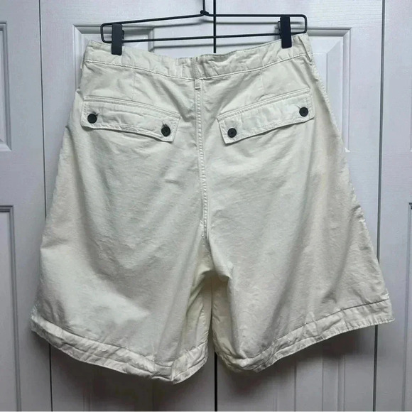 Everlane the tourist organic cotton high waist wide leg shorts size 10 - Picture 6 of 12